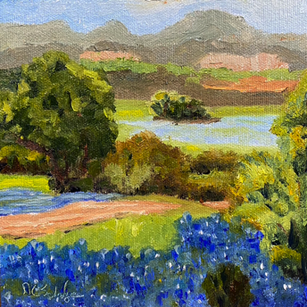 Hill Country Bluebonnets
6" x 6" - Oil on Cotton